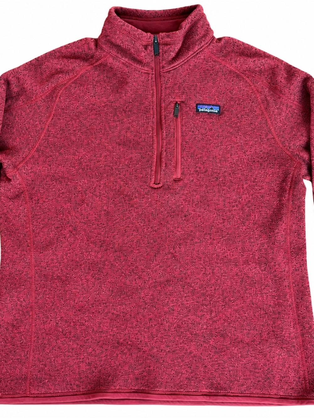Patagonia Better Sweater Red Quarter-Zip Fleece Pullover